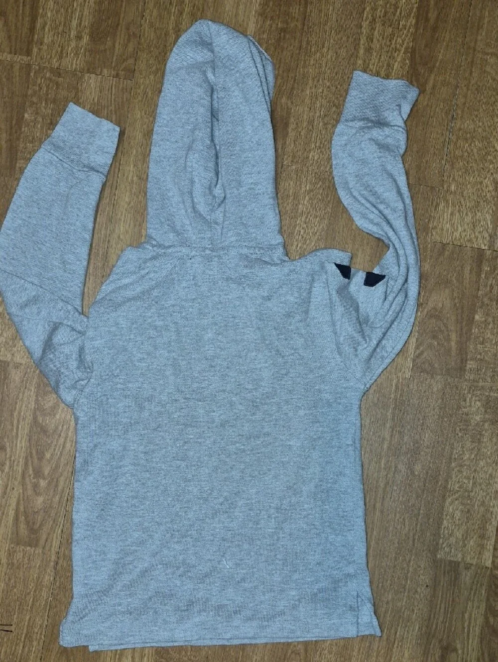 Ralph Lauren Grey Hooded Polo Long Sleeve shirt Boys Size 8